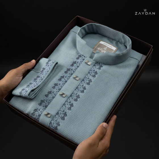 The Slate Azure Panjabi